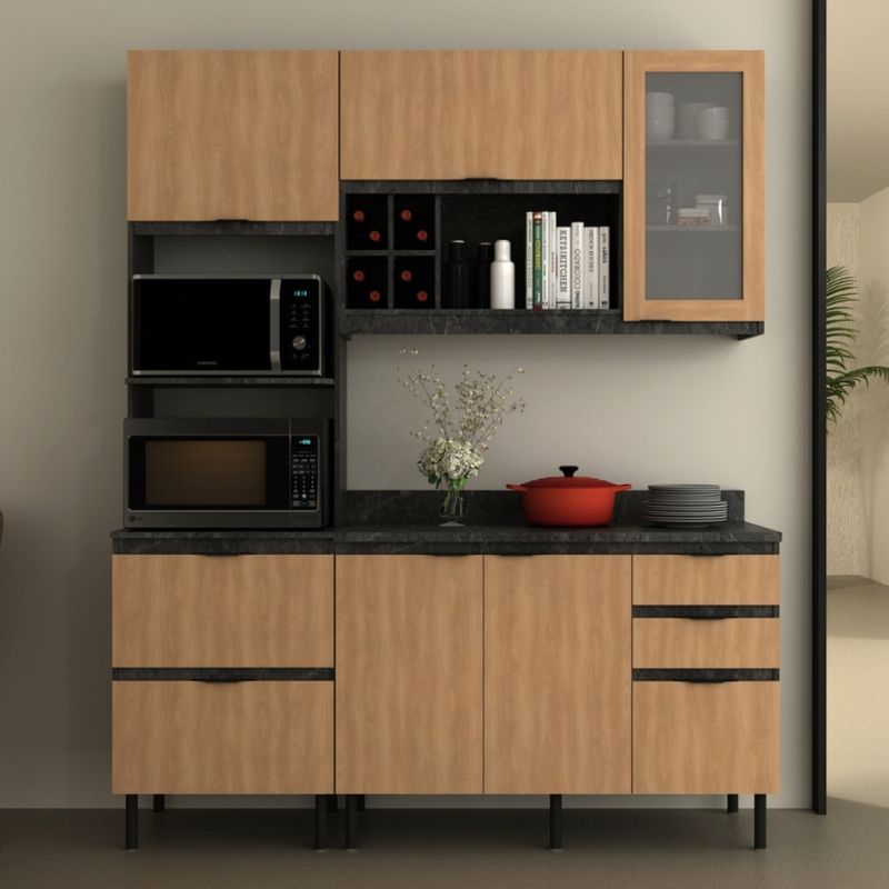 Cozinha-Modulada-3-Pecas-com-Tampo-Begonia-Tecno-Mobili