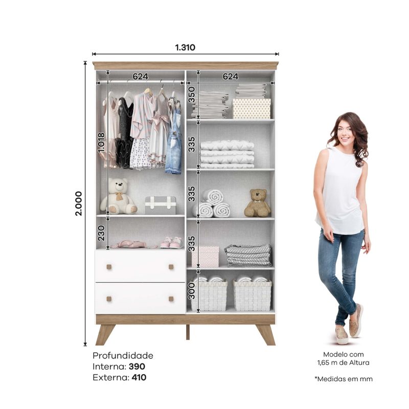 Guarda-Roupa-Infantil-4-Portas-2-Gavetas-com-Pes-Lola-Henn