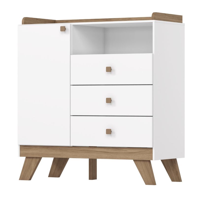 Comoda-Infantil-3-Gavetas-1-Porta-com-Pes-Lola-Henn
