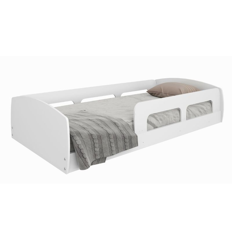 Cama-Infantil-Montessoriana-Solteiro-com-Protecao-Lateral-Jardim-Movelbras-