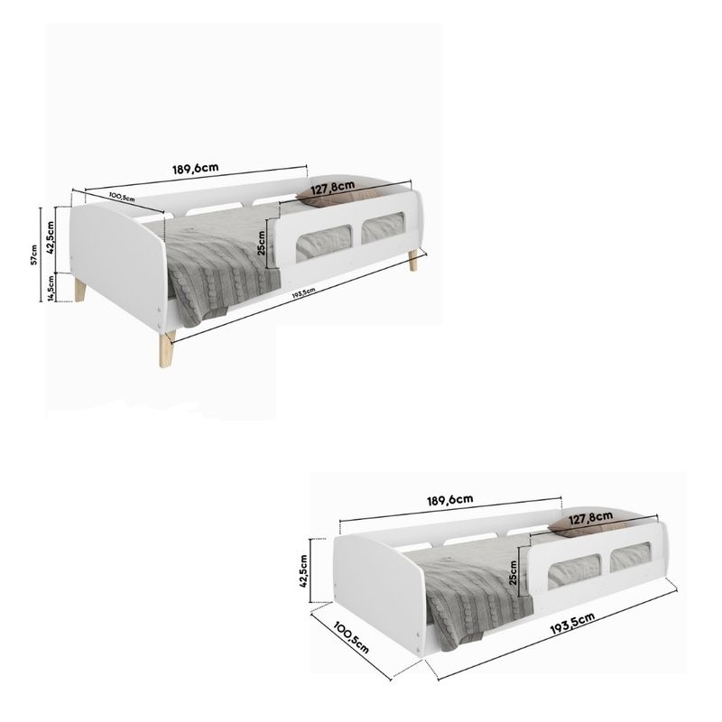Cama-Infantil-Montessoriana-Solteiro-com-Protecao-Lateral-Jardim-Movelbras-