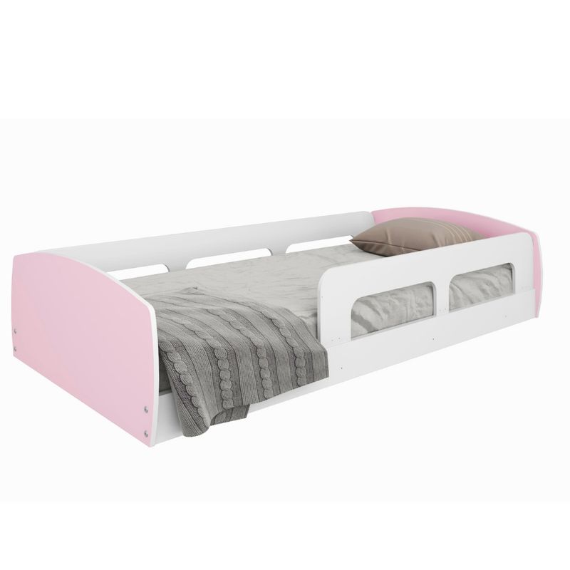 Cama-Infantil-Montessoriana-Solteiro-com-Protecao-Lateral-Jardim-Movelbras-