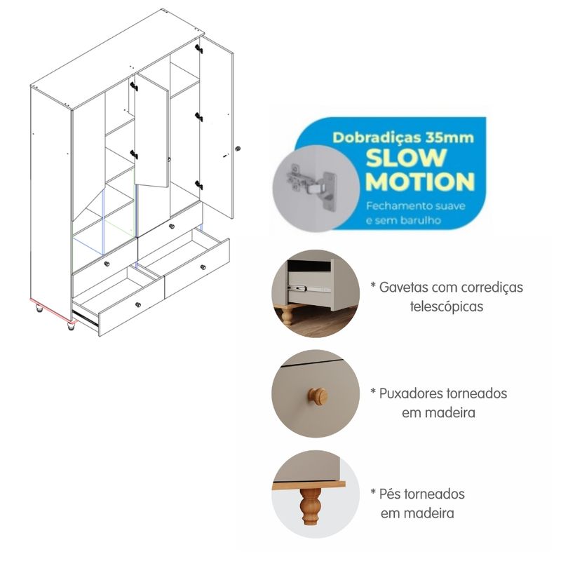 Dormitorio-Bebe-Berco-e-Guarda-Roupa-Casinha-Permobili