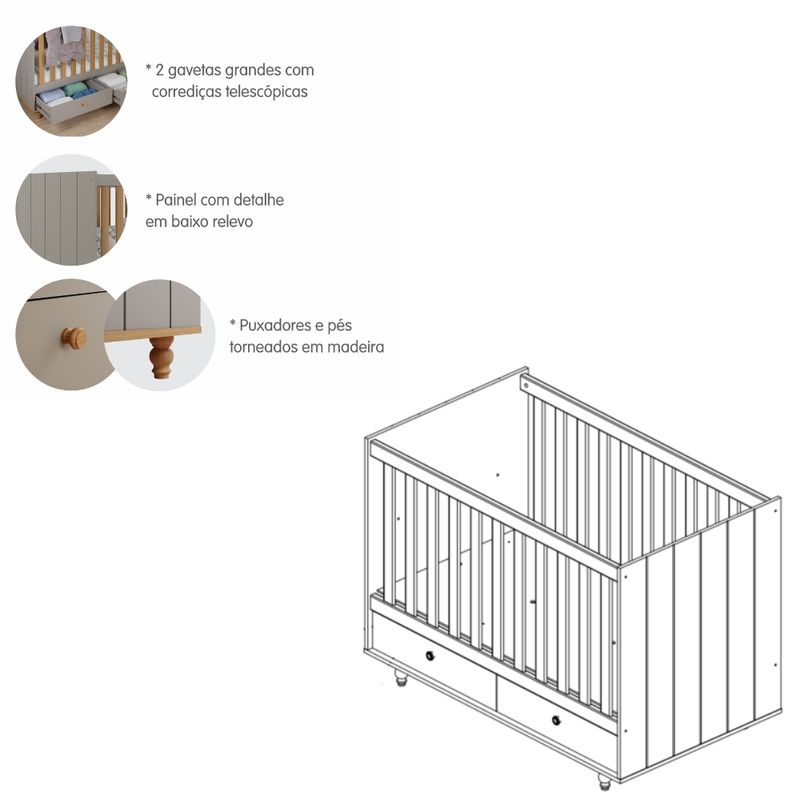 Dormitorio-Bebe-Berco-e-Guarda-Roupa-Casinha-Permobili