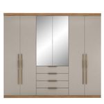 Guarda-Roupa-Casal-com-Espelho-6-Portas-4-Gavetas-Giardino-Demobile