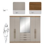 Guarda-Roupa-Casal-com-Espelho-6-Portas-4-Gavetas-Giardino-Demobile