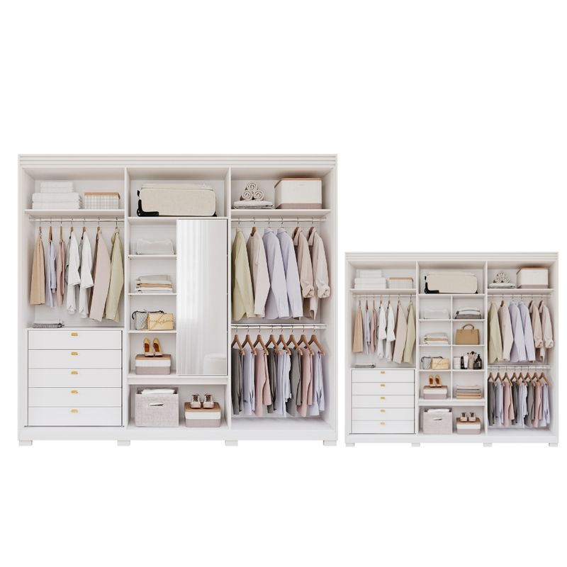 Guarda-Roupa-Casal-com-Espelho-Interno-Pes-6-Portas-100--MDF-Aurora-Panan