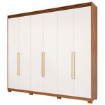 Guarda-Roupa-Casal-com-Espelho-Interno-Pes-6-Portas-100--MDF-Aurora-Panan
