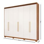 Guarda-Roupa-Casal-com-Espelho-Interno-Pes-6-Portas-100--MDF-Aurora-Panan
