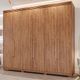 Guarda Roupa Casal com Espelho Interno Pés 6 Portas 100% MDF Aurora Panan