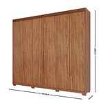 Guarda-Roupa-Casal-com-Espelho-Interno-Pes-6-Portas-100--MDF-Aurora-Panan
