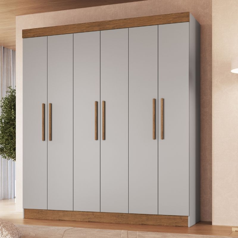 Guarda-Roupa-Casal-6-Portas-100--MDF-New-Xangai-Doripel