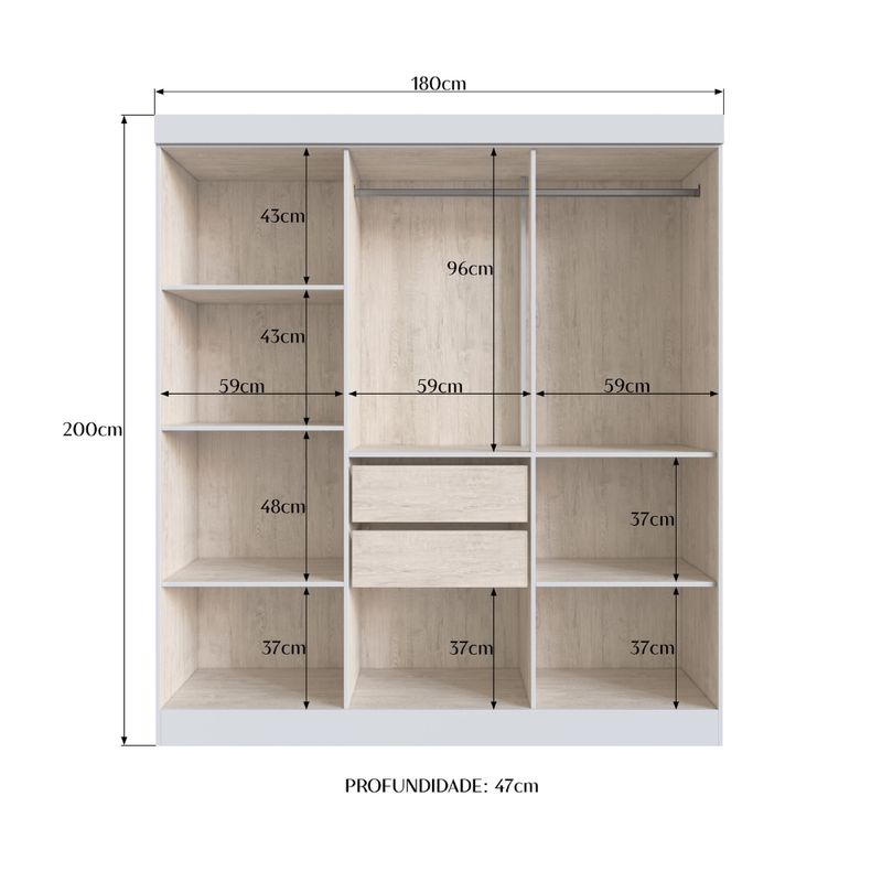 Guarda-Roupa-Casal-6-Portas-100--MDF-New-Xangai-Doripel