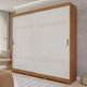 Guarda Roupa Casal com Pés 2 Portas de Correr 100% MDF Blumenau Panan