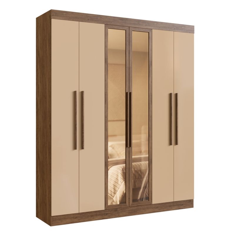 Guarda-Roupa-Casal-com-Vidro-Reflecta-6-Portas-100--MDF-Malibu-Doripel