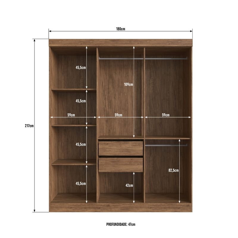 Guarda-Roupa-Casal-com-Vidro-Reflecta-6-Portas-100--MDF-Malibu-Doripel