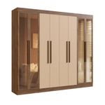 Guarda-Roupa-Casal-com-Vidro-Reflecta-8-Portas-100--MDF-Chicago-Doripel
