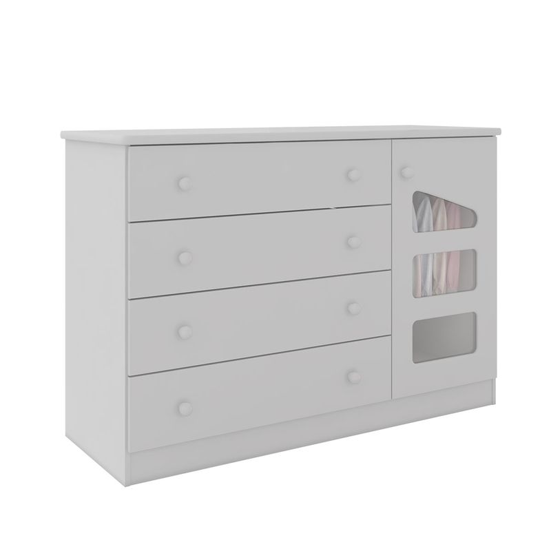 Comoda-Infantil-4-Gavetas-1-Porta-100--MDF-Eloisa-Phoenix-Baby