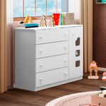 Comoda-Infantil-4-Gavetas-1-Porta-100--MDF-Livia-Phoenix-Baby