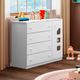 Cômoda Infantil 4 Gavetas 1 Porta 100% MDF Lívia Phoenix Baby