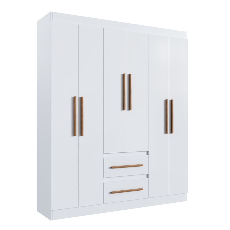 Guarda-Roupa-Casal-6-Portas-2-Gavetas-100--MDF-Napoli-Doripel