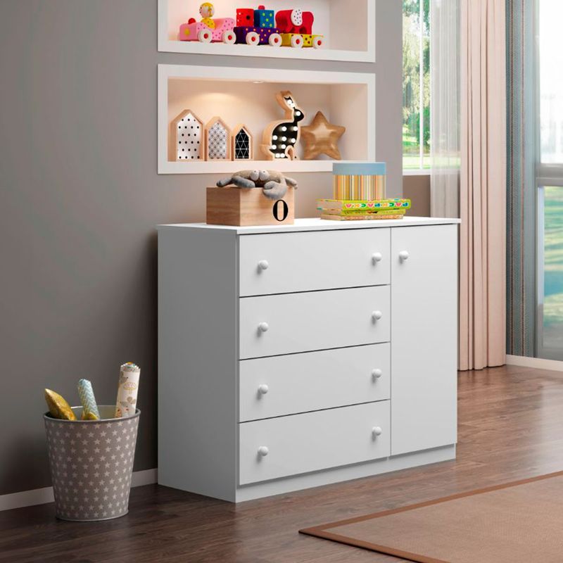 Comoda-Infantil-4-Gavetas-1-Porta-Helena-Phoenix-Baby