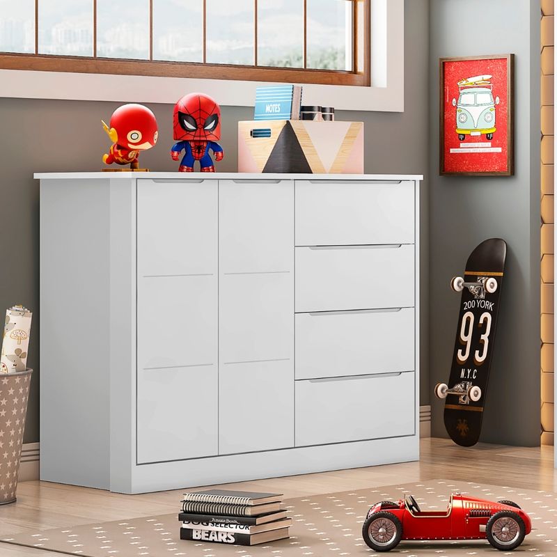 Comoda-Infantil-4-Gavetas-2-Portas-100--MDF-Eloa-Phoenix-Baby