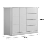 Comoda-Infantil-4-Gavetas-2-Portas-100--MDF-Eloa-Phoenix-Baby