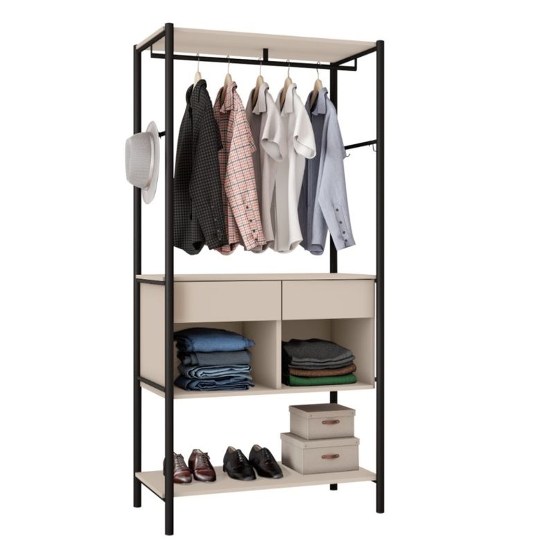 Guarda-Roupa-Solteiro-com-Pes-2-Gavetas-Paris-Artefamol