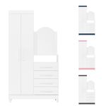Guarda-Roupa-Solteiro-Flex-com-Espelho-e-Pes-e-Comoda-2-Portas-4-Gavetas-New-Capri-Albatroz