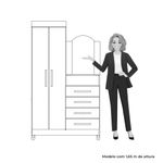 Guarda-Roupa-Solteiro-Flex-com-Espelho-e-Pes-e-Comoda-2-Portas-4-Gavetas-New-Capri-Albatroz