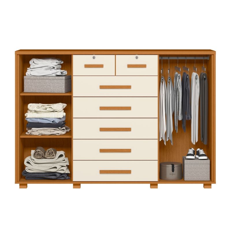 Comoda-7-Gavetas-2-Portas-com-Pes-Fontana-Albatroz