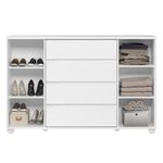 Comoda-Flex-4-Gavetas-2-Portas-com-Pes-Evidenza-Albatroz