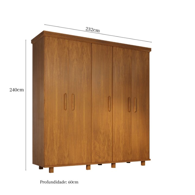 Guarda-Roupa-Casal-5-Portas-com-Pes--Ibiza-Moveis-Nathalia