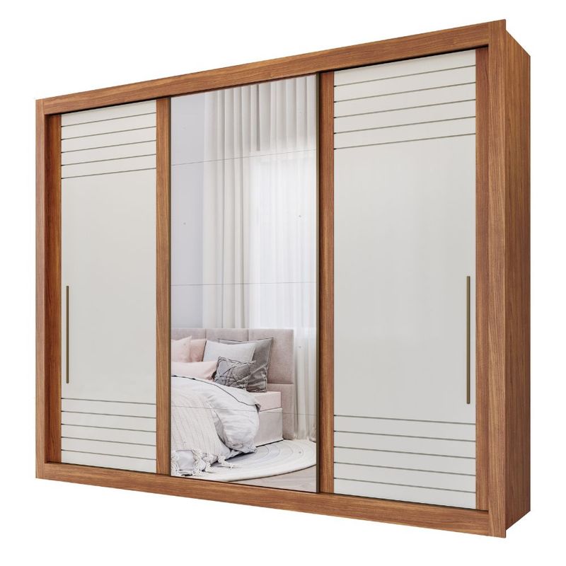 Guarda-Roupa-Casal-com-Espelho-3-Portas-de-Correr-Em-MDF-Vitoria-Panan
