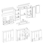 Guarda Roupa Casal com Pés 4 Portas 4 Gavetas Vivacce Albatroz