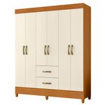 Guarda-Roupa-Casal-com-Pes-6-Portas-2-Gavetas-Mobi-Albatroz