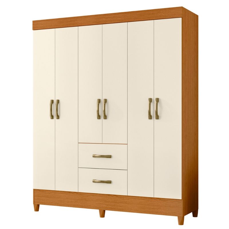 Guarda-Roupa-Casal-com-Pes-6-Portas-2-Gavetas-Mobi-Albatroz