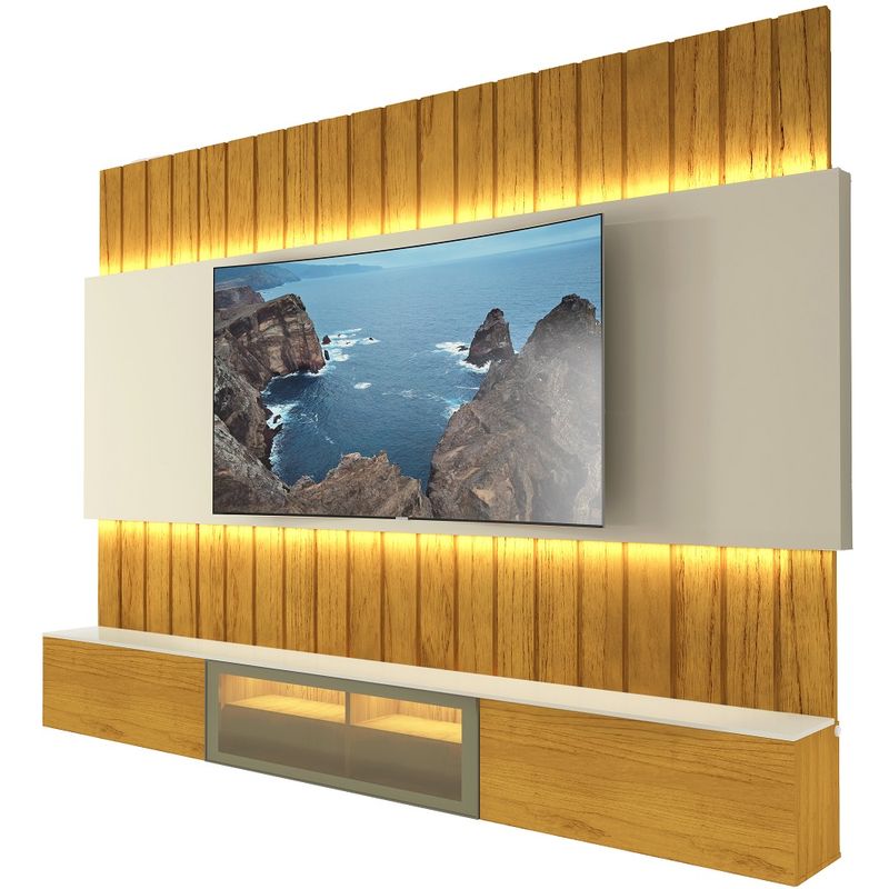 Estante-Home-Ripada-para-TV-ate-85-Polegadas-com-LED-Reflecta-3-Portas-em-MDF-Soberano-Gelius