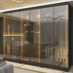 Guarda-Roupa-Casal-com-Vidro-Reflecta-LED-6-Portas-com-Pes-em-MDF-Absolut-New-Gelius