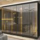 Guarda Roupa Casal com Vidro Reflecta LED 6 Portas com Pés em MDF Absolut New Gelius