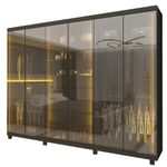 Guarda-Roupa-Casal-com-Vidro-Reflecta-LED-6-Portas-com-Pes-em-MDF-Absolut-New-Gelius