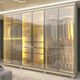 Guarda Roupa Casal com Vidro Reflecta LED 6 Portas com Pés em MDF Absolut New Gelius