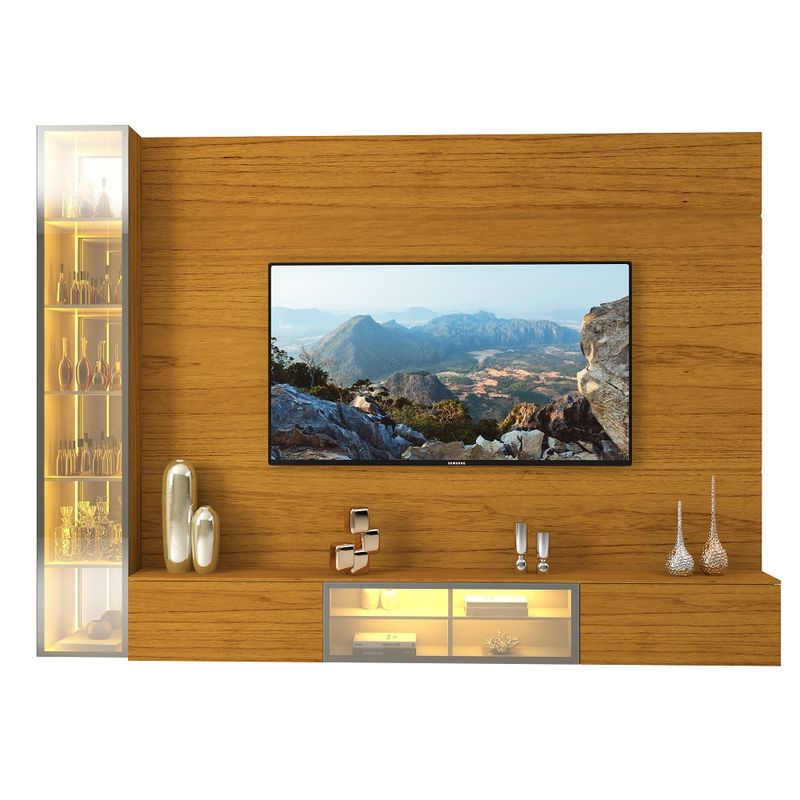 Estante-Home-para-TV-ate-85-Polegadas-com-Cristaleira-LED-e-Vidro-Reflecta-4-Portas-em-MDF-Luminare-Gelius