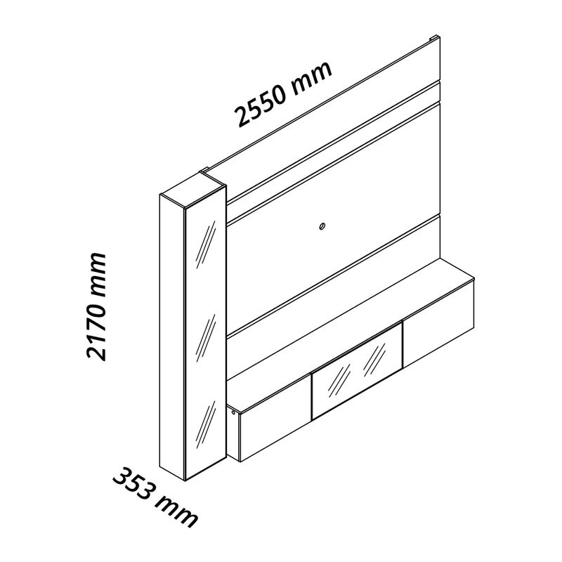 Estante-Home-para-TV-ate-85-Polegadas-com-Cristaleira-LED-e-Vidro-Reflecta-4-Portas-em-MDF-Luminare-Gelius