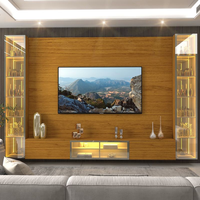 Estante-Home-para-TV-ate-85-Polegadas-com-2-Cristaleiras-LED-e-Vidro-Reflecta-5-Portas-em-MDF-Luminare-Gelius