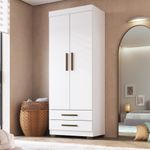 Guarda-Roupa-Casal-2-Portas-2-Gavetas-com-Pes-Portugal-Faimec