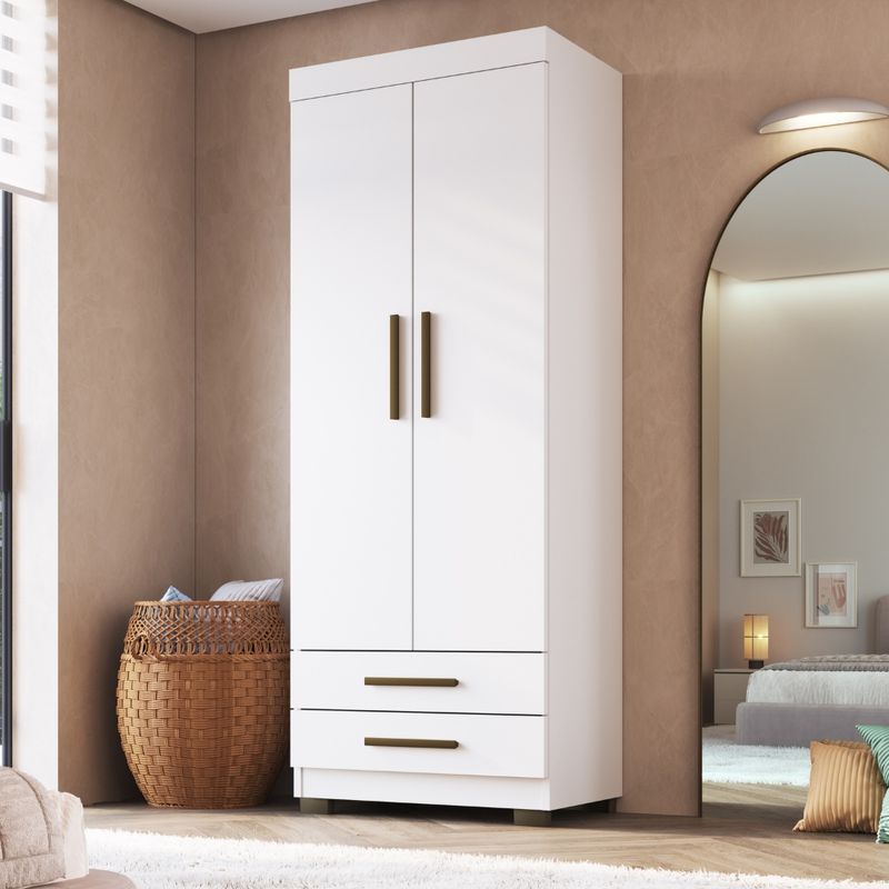 Guarda-Roupa-Casal-2-Portas-2-Gavetas-com-Pes-Portugal-Faimec