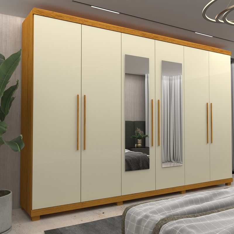 Guarda-Roupa-Casal-com-Espelho-e-Pes-6-Portas-em-MDF-Absolut-New-Gelius