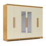 Guarda-Roupa-Casal-com-Espelho-e-Pes-6-Portas-em-MDF-Absolut-New-Gelius